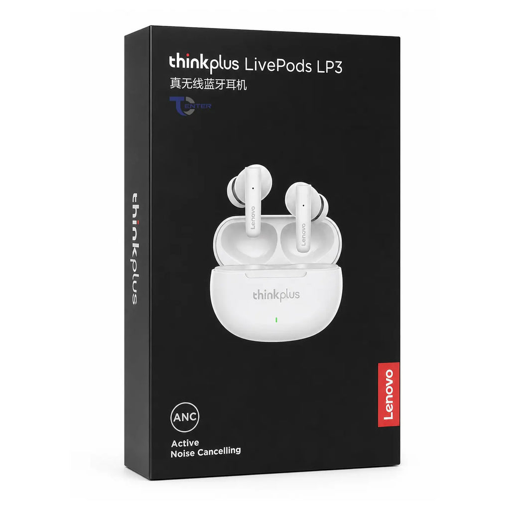 Audífonos Lenovo ThinkPlus LivePods LP3 Bt 5.2 ANC Blancos