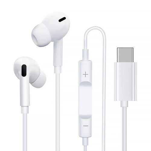 Audifonos con Mic Blanco Tipo C Tecnolab