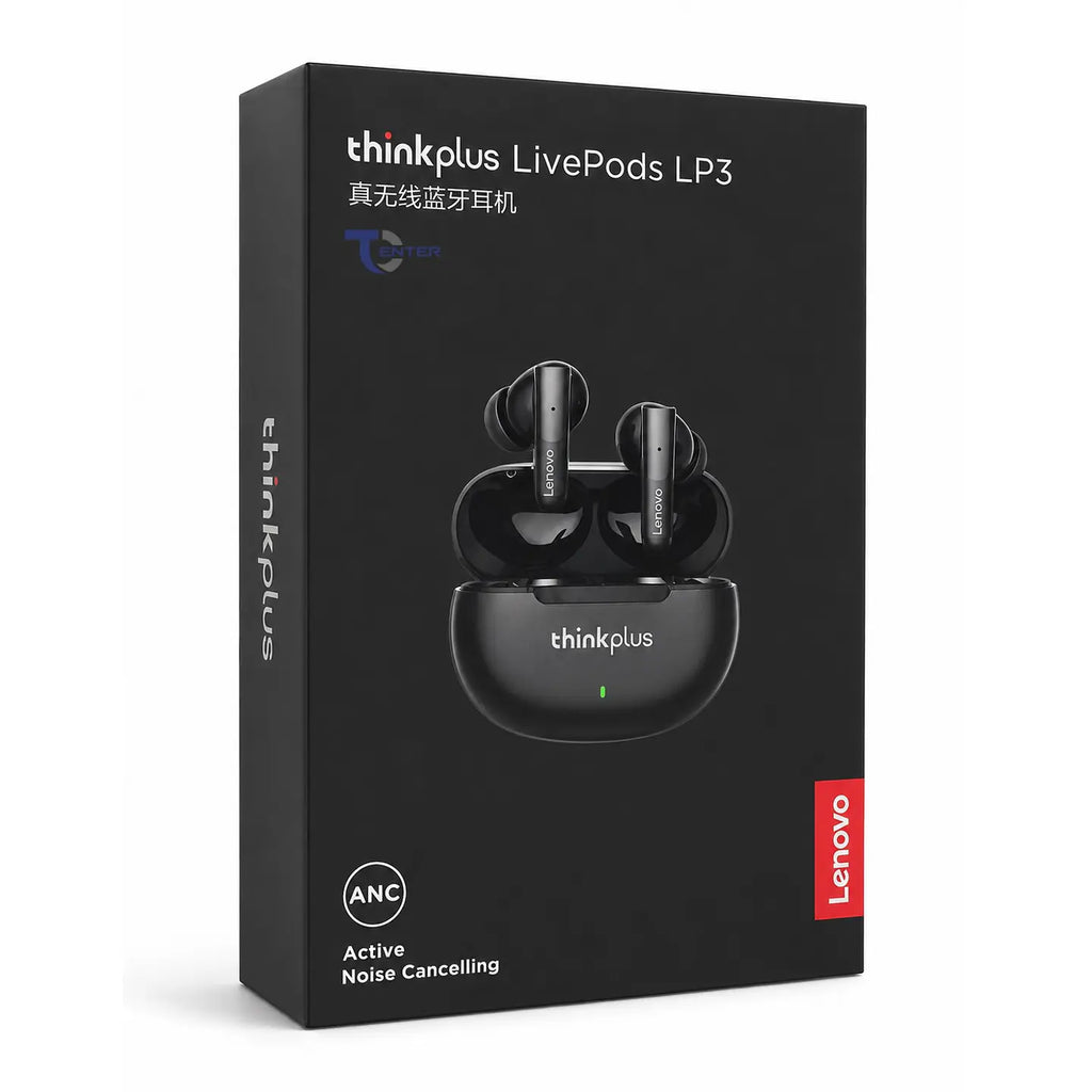 Audífonos Lenovo ThinkPlus LivePods LP3 Bt 5.2 ANC Negros