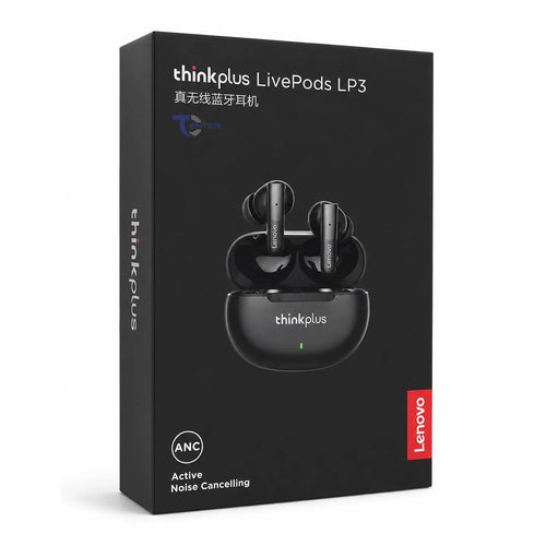 Audífonos Lenovo ThinkPlus LivePods LP3 Bt 5.2 ANC Negros